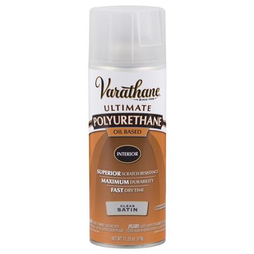 Polyurethane, Liquid, Clear, 11.25 oz, Aerosol Can