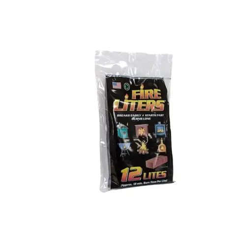 Fire Liters 00101 Fire Starter Wood Fiber 12 min 12 pk