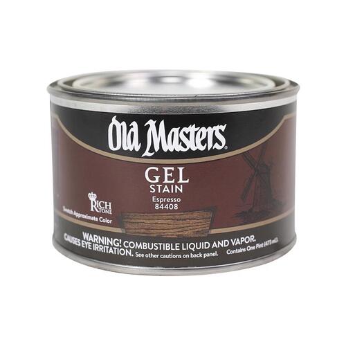 Old Masters 84408 Gel Stain, Espresso, Liquid, 1 pt
