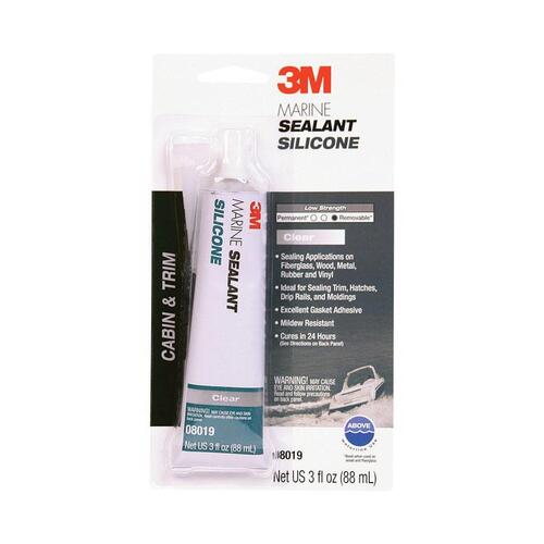 Silicone Sealant Clear Paste 3 oz Tube