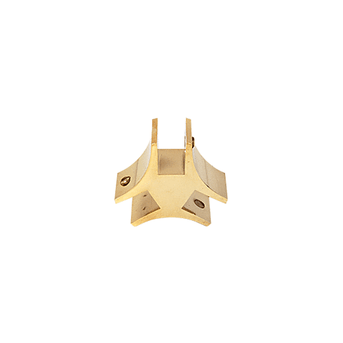 Gold Plated 3-Way 120 Degree Economy Glass Connectors for 3/4" Glass