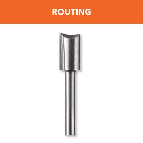 Router Bit, 1/4 in Dia Cutter, 2-1/2 in OAL, 1/8 in Dia Shank, 1-Cutter, HSS