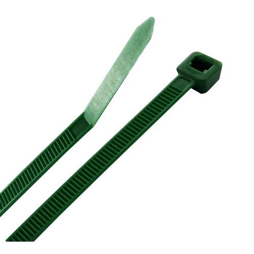 Cable Tie 8" L Green Green