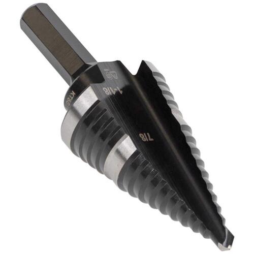 Klein Tools KTSB11 Step Drill Bit 3.15" L High Speed Steel Hex Shank