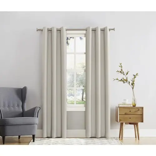 Sun Zero AC-NORWICH84PRL Blackout Curtains Norwich Ivory 80" W X 84" L Ivory