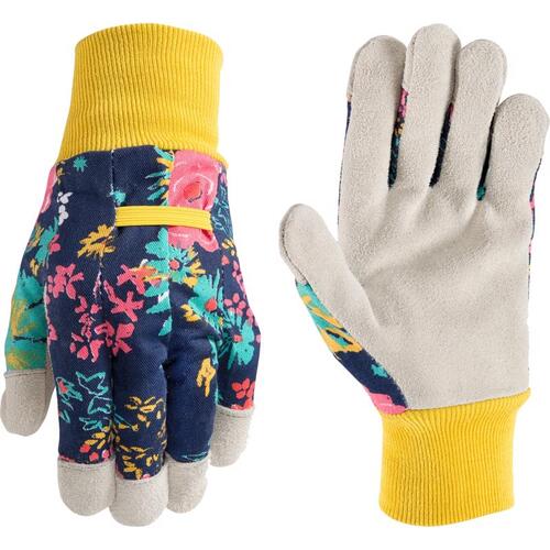 Wells Lamont 4180M Gardening Gloves Women's Indoor/Outdoor Liberty Print Multicolored M Multicolored