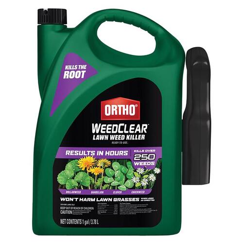 WEEDCLEAR Weed Killer, Liquid, Spray Application, 1 gal Bottle