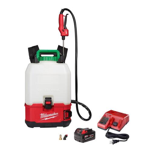 M18 Backpack Sprayer Kit, 4 gal Tank, 25 ft Spray Range