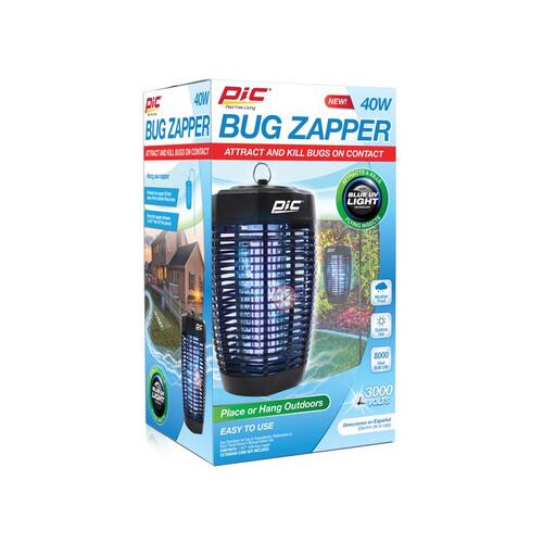 40WZAPPER Bug Zapper, Black