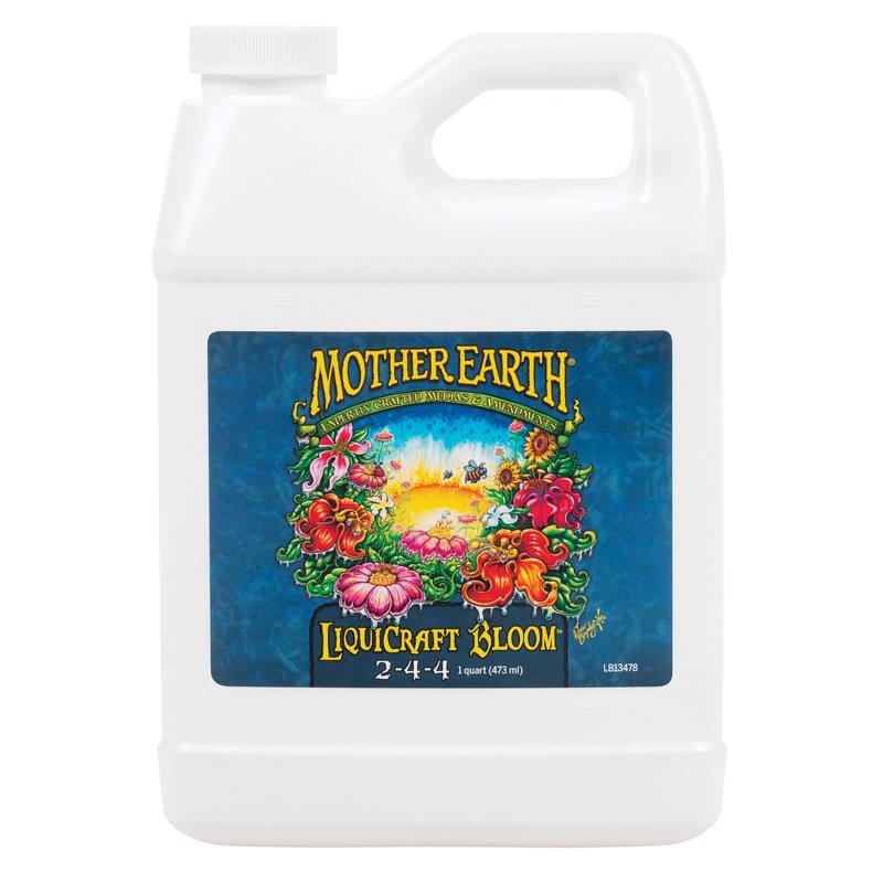 Mother Earth HGC733936 LiquiCraft Bloom Plant Fertilizer, 1 qt, Liquid, 2-4-4 N-P-K Ratio