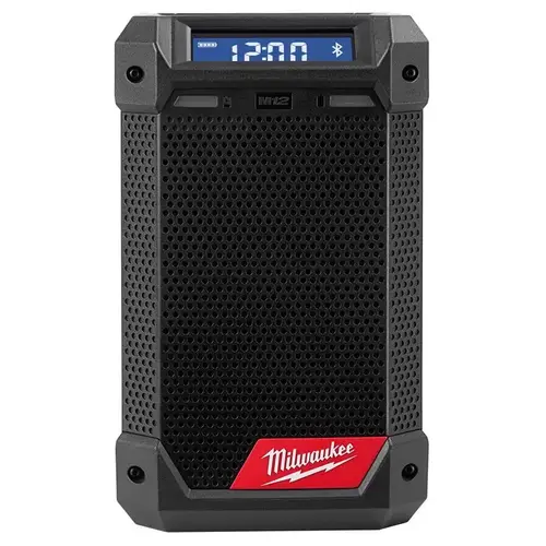 M12 Radio and Charger, Tool Only, 12 VDC, Bluetooth 4.2 Black/Red