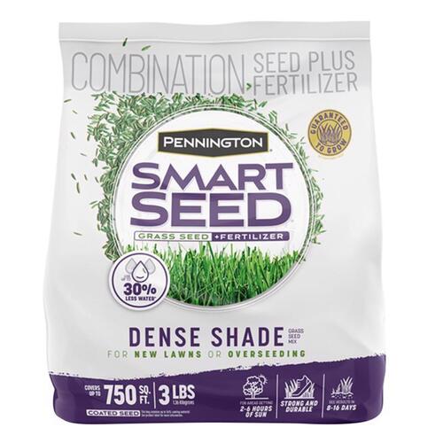 Grass Seed and Fertilizer Smart Seed Mixed Dense Shade 3 lb