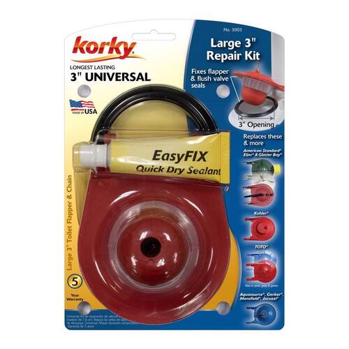 Easy Fix Flush Valve Repair Kit, 3 In.