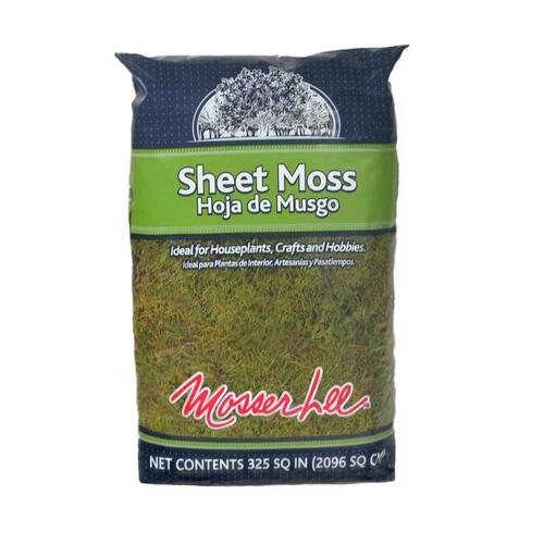 Mosser Lee ML0460 Sheet Moss Organic Green 325 sq in Green