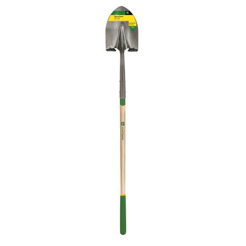 Shovel 61" Steel Digging Wood Handle Green