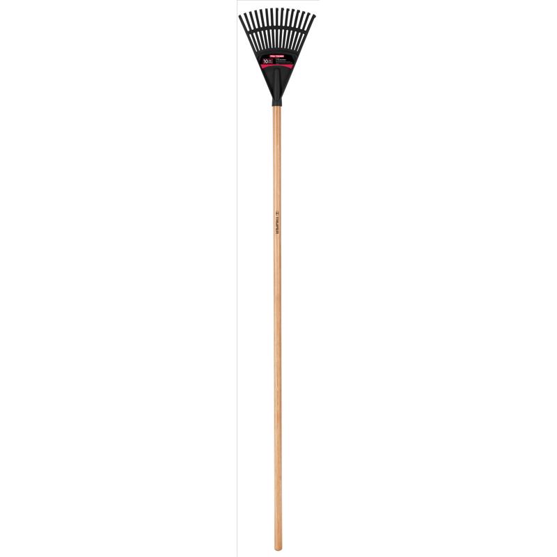 Truper EP-15 Shrub Rake Tru-Tough 54.5" 15 Tine Poly Wood Handle