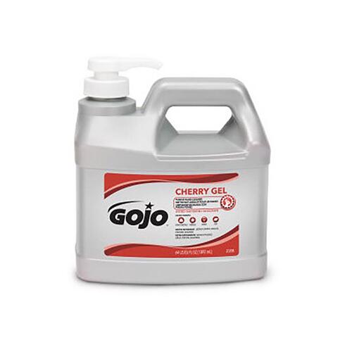 GOJO 2356-04 Hand Cleaner, Gel, Red, Cherry, 0.5 gal Bottle