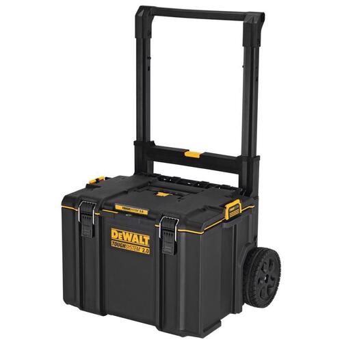 DEWALT DWST08450 ToughSystem 2.0 Series Rolling Tool Box, 250 lb, Plastic, Black