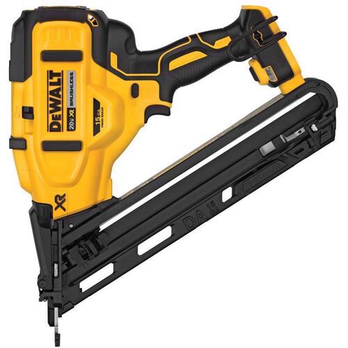 Nailer, Tool Only, 20 V, 110 Magazine, 34 deg Collation, 15 ga Nail, Nail Fastener