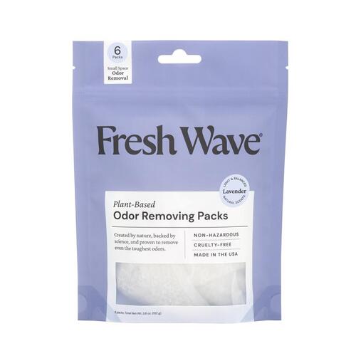 Fresh Wave 118-XCP6 Odor Removing Packs Lavender Lavender Scent 4.5 oz Beads - pack of 6