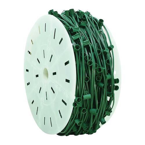 Holiday Bright Lights C91000GC-12A-XCP1000 Socket Light Cord on Reel LED C9 String 1000 ft. - pack of 1000