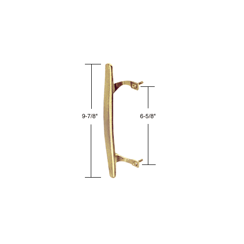 Brass Inside Pull and 6-5/8" Screw Holes