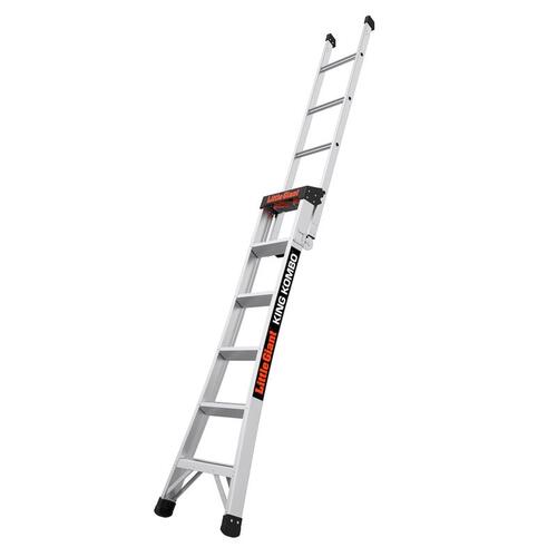Multi-Position Ladder King Kombo 10 ft. H Aluminum Telescoping Type IA 300 lb. capacity