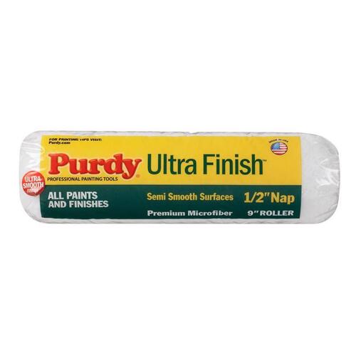 Purdy 140678093 Ultra Finish Roller Cover, 1/2 in Thick Nap, 9 in L, Microfiber Cloth Cover
