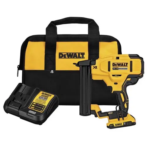 Stapler Kit, Battery Included, 20 V, 2 Ah, 1/4 in W Crown, 1/2 to 1-1/2 in L Leg, Narrow Crown Staple