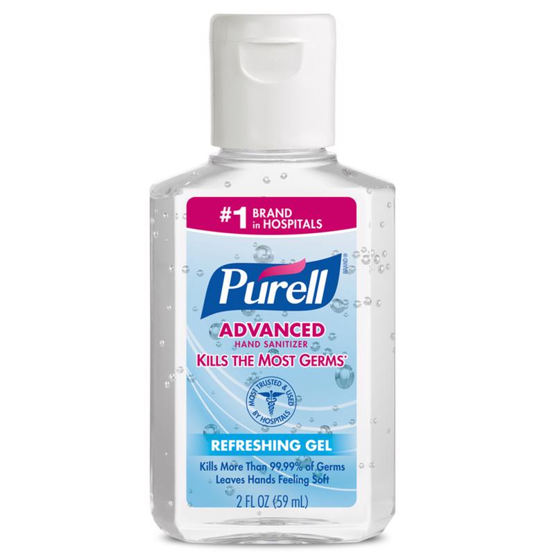 PURELL 9605-24 Advanced Hand Sanitizer Unscented Scent Gel 2 oz Clear