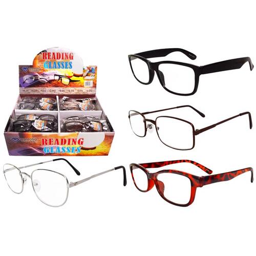 Reading Glass Assorted Assorted - pack of 48