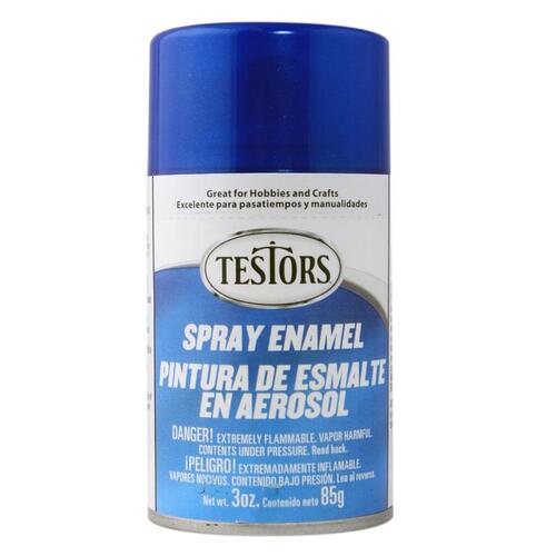 Enamel Spray Paint, Metallic, Flake Blue, 3 oz