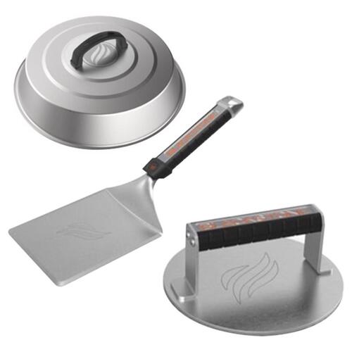 Grill Burger Kit Stainless Steel Black/Silver