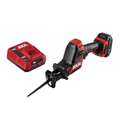 SKIL RS582802 Reciprocating Saw Kit, Tool Only, 12 V, 2 Ah, 20 to 100 mm Cutting Capacity, 3/4 in L Stroke