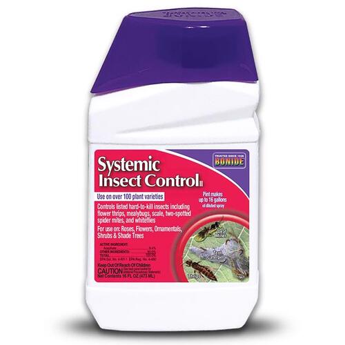 Systemic Insect Control, Liquid, Spray Application, 1 pt Bottle