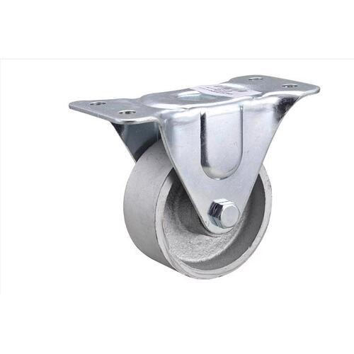 Rigid Caster 3" D Cast Iron 250 lb Silver