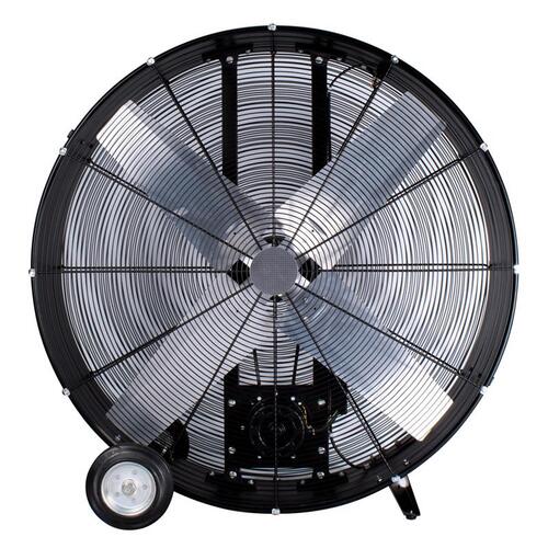 Drum Fan 40.25" H X 36" D Black