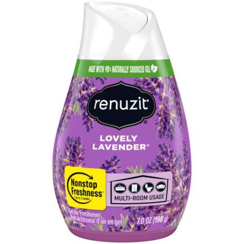 RENUZIT 35001 Air Freshener Lovely Lavender Scent 7 oz Gel