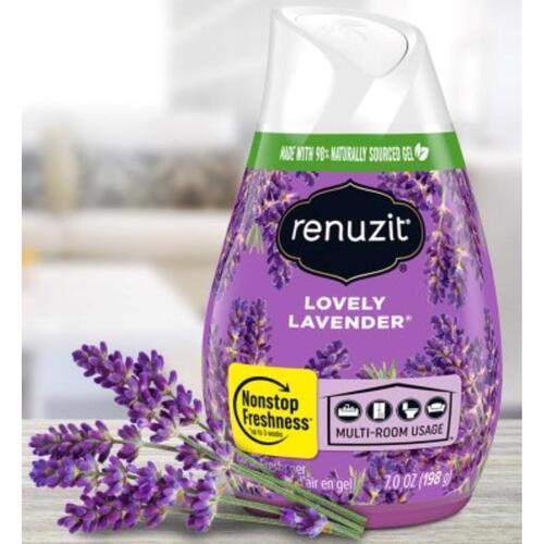 RENUZIT 35001 Air Freshener Lovely Lavender Scent 7 oz Gel