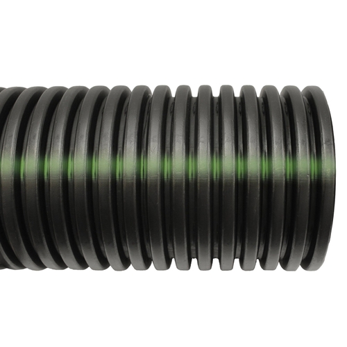 ADVANCED DRAINAGE SYSTEMS 03040010 Single Wall Perforated Drain Pipe 3" D X 10 ft. L Polyethylene Slotted Black