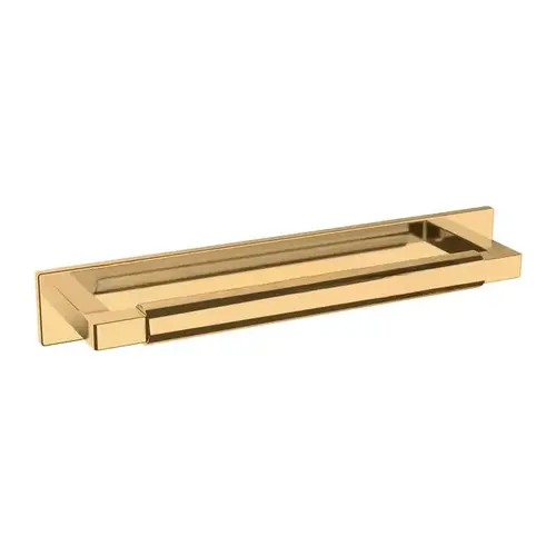 6" Center to Center Contemporary Back Plate Unlacquered Brass Finish