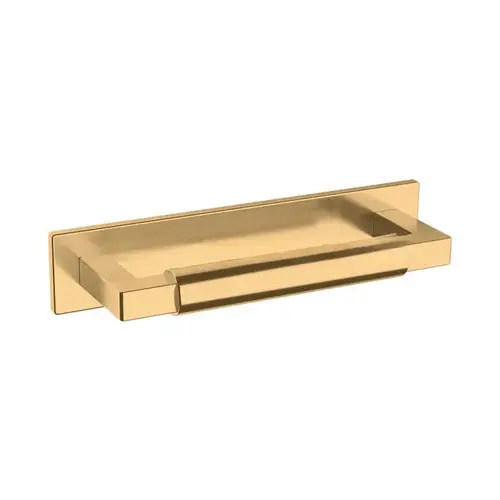 4" Center to Center Contemporary Back Plate Unlacquered Brass Finish