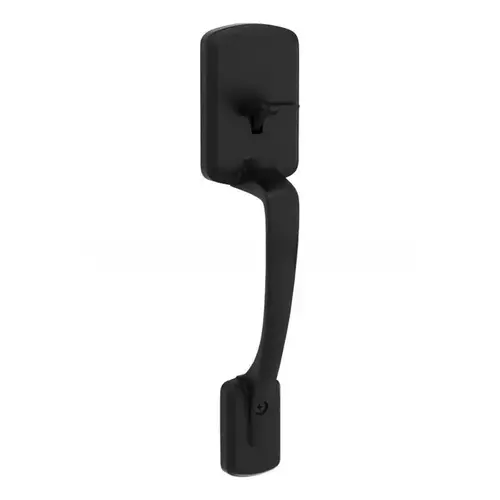 Henley Handle Only; No Deadbolt with RCAL Latch and RCS Strike Matte Black Finish