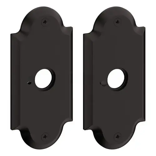 5" Arch Privacy Rose Pair Oil Rubbed Bronze Finish