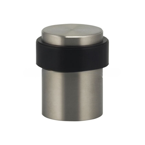 Omnia 7610/35.32D 1" x 1-3/8" Modern Floor Stop Satin Stainless Steel Finish