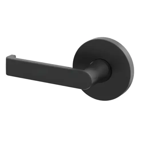 Preconfigured 5105 Lever with 5046 Rose Right Hand Half Dummy Lock Satin Black Finish - Baldwin Quickship Item *