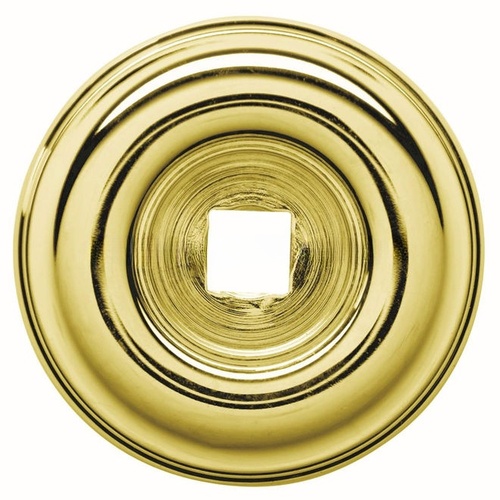 1-1/2" Round Knob Back Plate Unlacquered Brass Finish