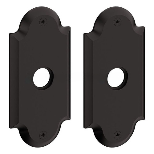 5" Arch Full Dummy Rose Pair Oil Rubbed Bronze Finish