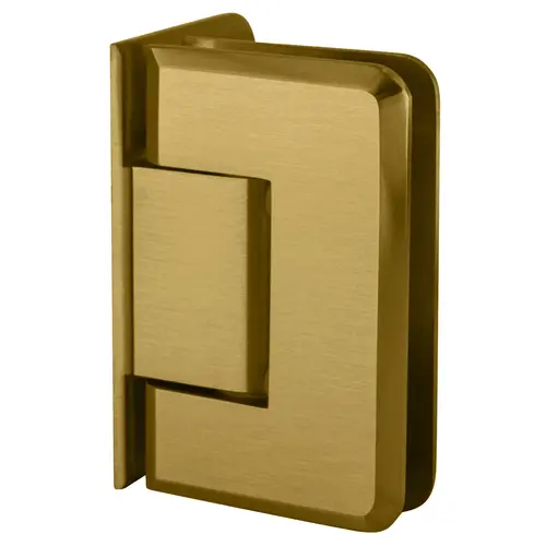 CRL P1N044SB Satin Brass Pinnacle 044 Series Wall Mount Offset Back Plate Hinge