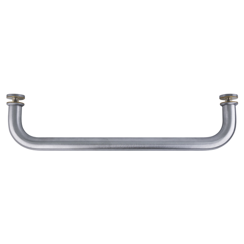 12 Inches Center To Center Standard Tubular Shower Towel Bar Single Mount W/Washers Satin-Chrome